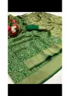 Green Colour Alankar Festival Wear Collection Of Designer Lichi Silk Saree 03